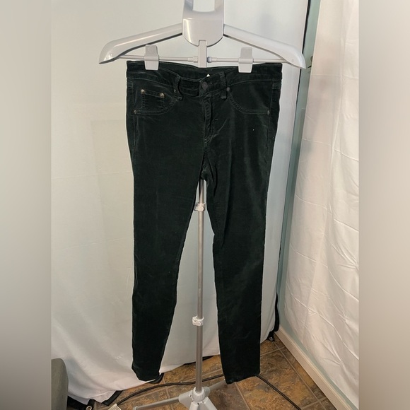 Rag & Bone Ankle Skinny Fit Stretch Pants Green Velvet Womens Sz‎ 27 - Picture 1 of 8